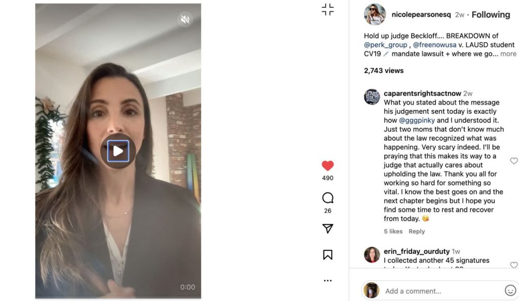 Nicole Pearson IG live LAUSD